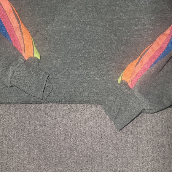 Aviator Nation Bolt Cropped Sweatshit Medium - Picture 7 of 9